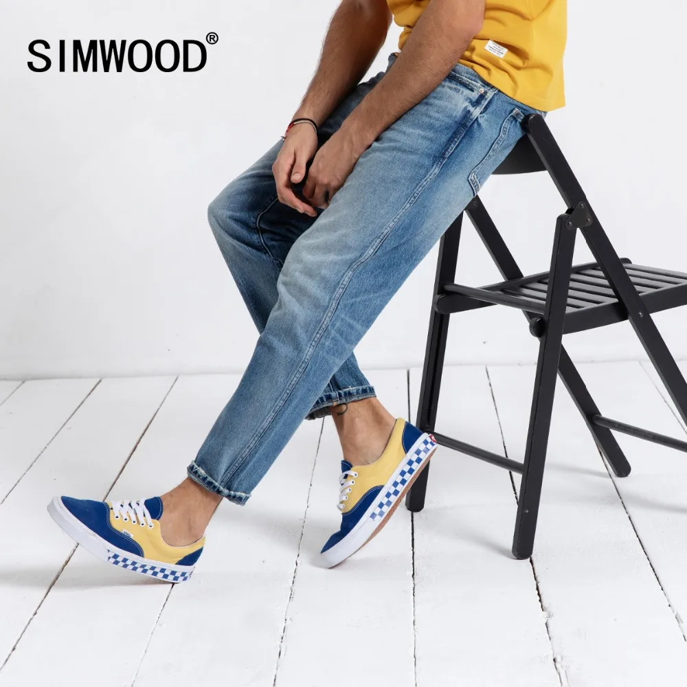 Мужские джинсовые брюки SIMWOOD облегающие из денима 2019 джинсы длиной до щиколотки