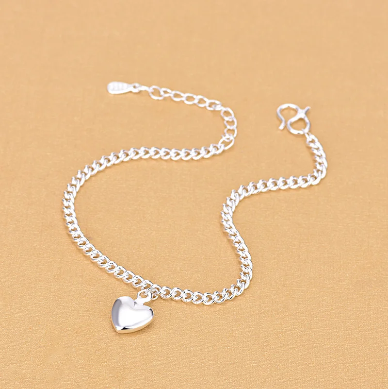 Высокое качество оптовая продажа браслеты цепочки из настоящего серебра 925 пробы