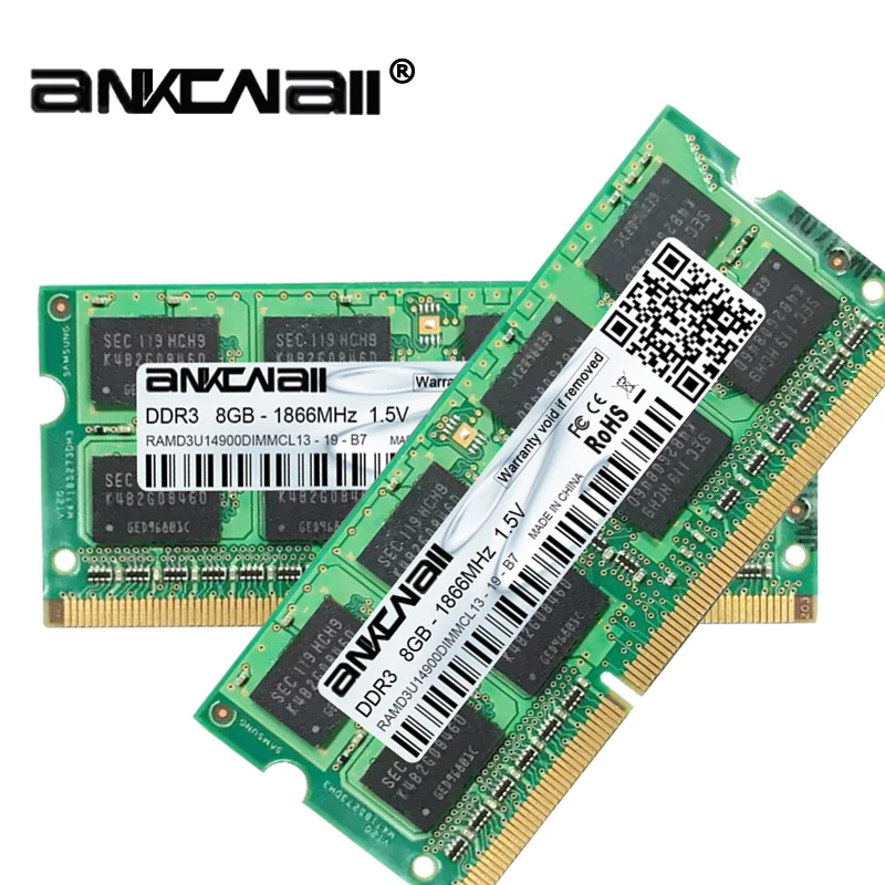 DDR3L RAM 8Gb (2pcs x 8GB)1866MHz PC3L 14900 для Intel ноутбука памяти DIMM 1 35 V 204Pin|Оперативная память| |