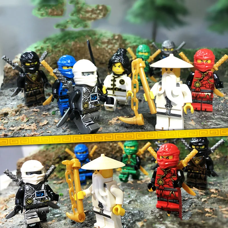 PIP игры призрачный ниндзя рисунок Ninjago блоки Legoed Lloyd Nya строительные цифры Детские