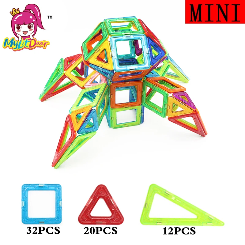 64 шт. Детский конструктор из магнитных блоков | Игрушки и хобби