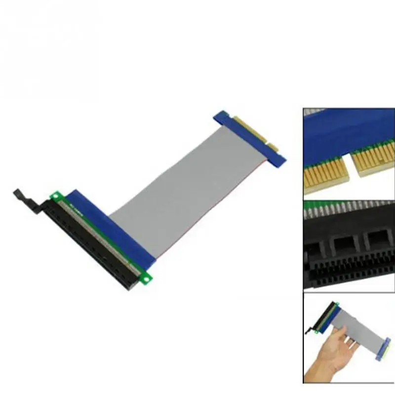Карта расширения слота 15 см Гибкий Удлинительный кабель PCI Express E 8X до 16X