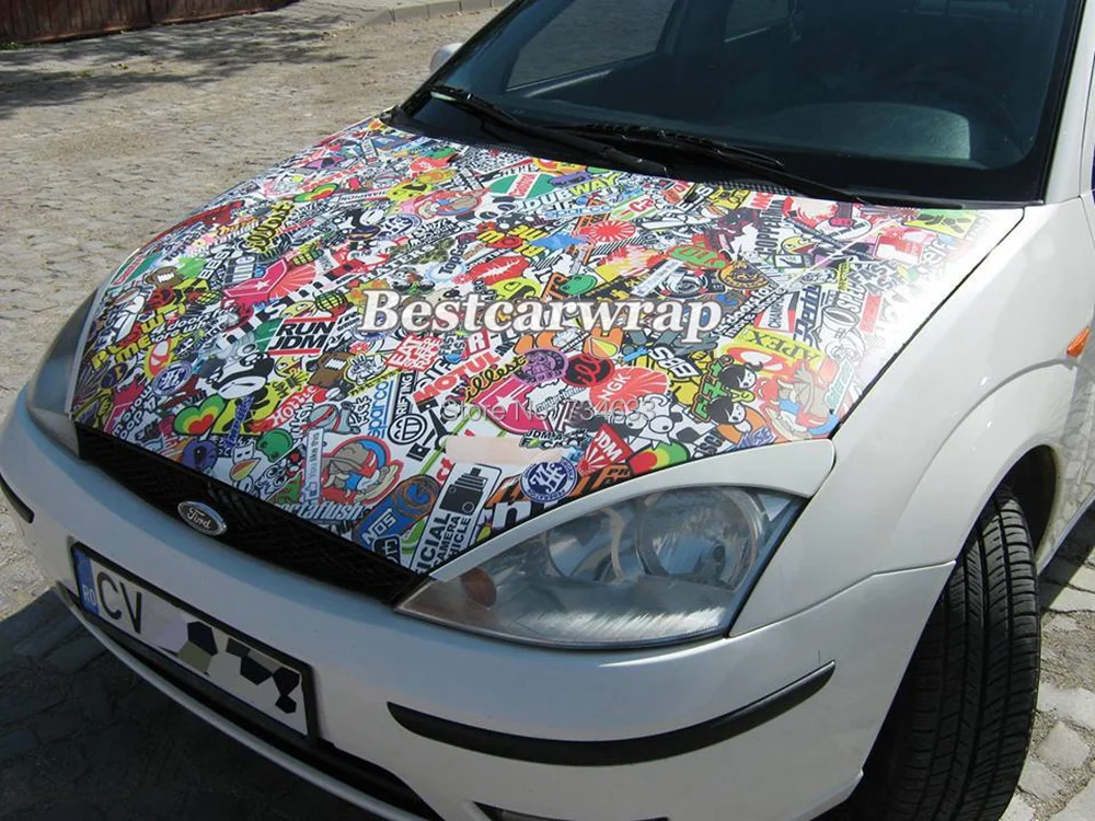 Матовая/глянцевая наклейка JDM в европейском стиле Виниловая наклейка-бомба для
