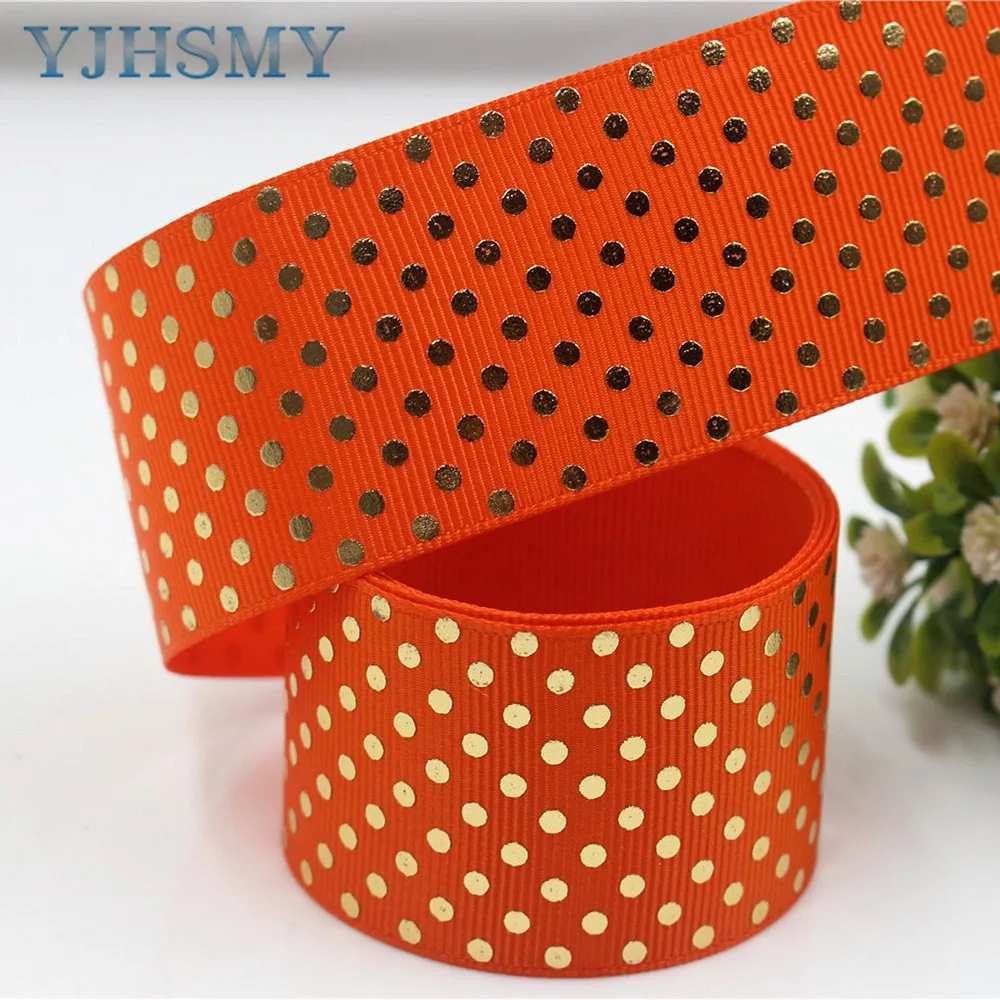 Ленты из фольги золотистого цвета 1710052 38 мм 10 ярдов|foil ribbon|gold foil ribbonprinted grosgrain |