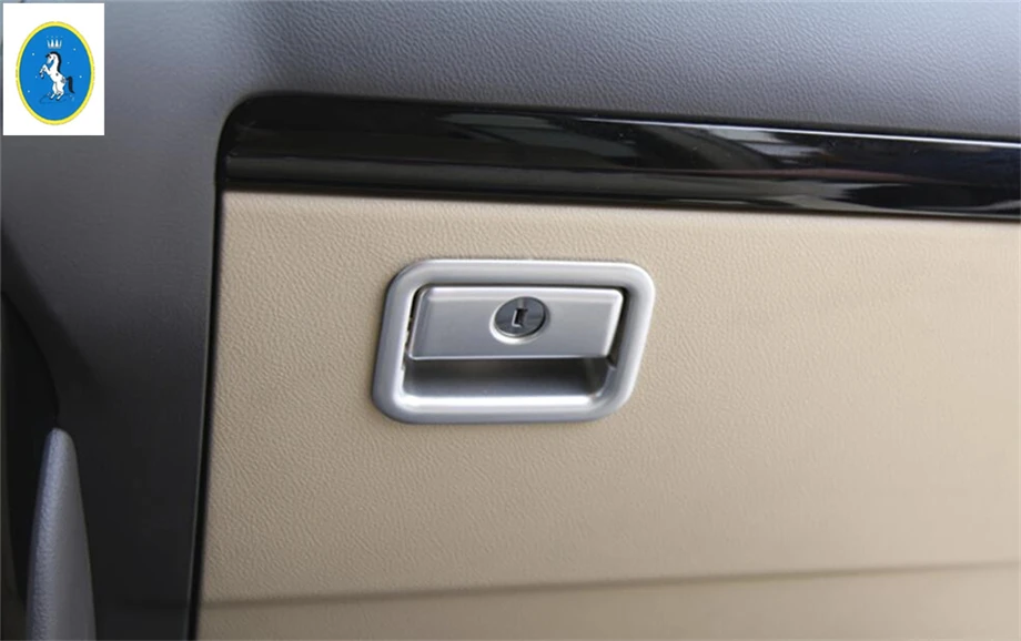 

Yimaautotrims Auto Accessory Copilot Glove Storage Box Handle Cover Trim Fit For Toyota Land Cruiser Prado FJ150 2014 - 2020