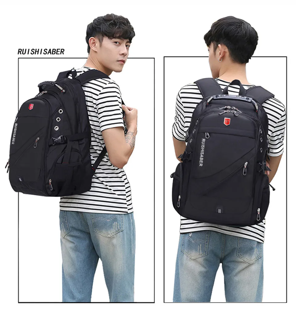 Brand Waterproof 17inch Laptop Backpack Men Backpacks for Teenage Girls Swiss Travel Backpack Women Male School Bag Mochila
