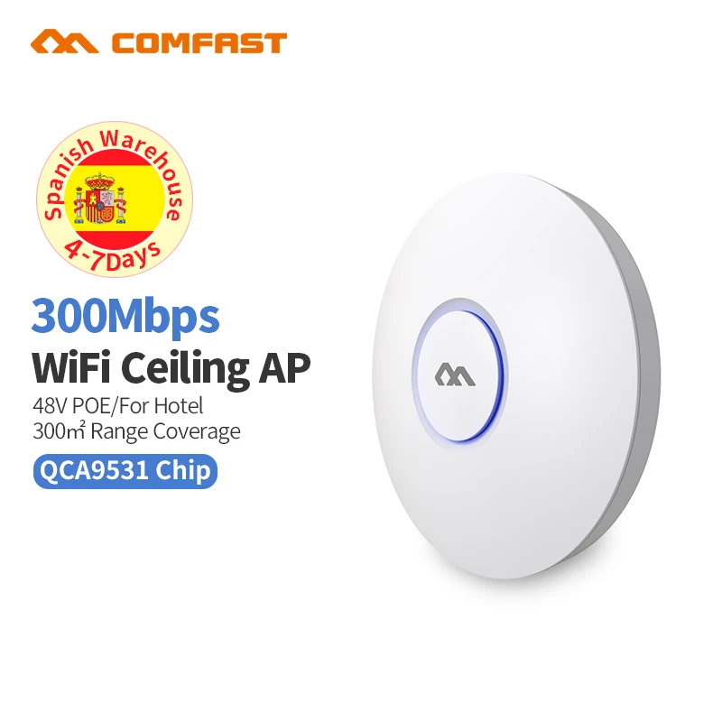300 Мбит/с потолок AP 802.11b/g/n бизнес/дом/отель беспроводной Wifi покрытие