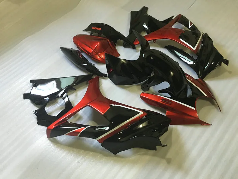 Лучший комплект обтекателей для мотоцикла GSXR1000 K7 07 08 GSXR 1000 2007 2008 ABS красный черный