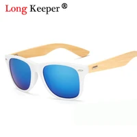 long keeper women wooden sunglasses pc frame white gold glasses handmade bamboo sun glasses men oculos de sol feminino kp1501