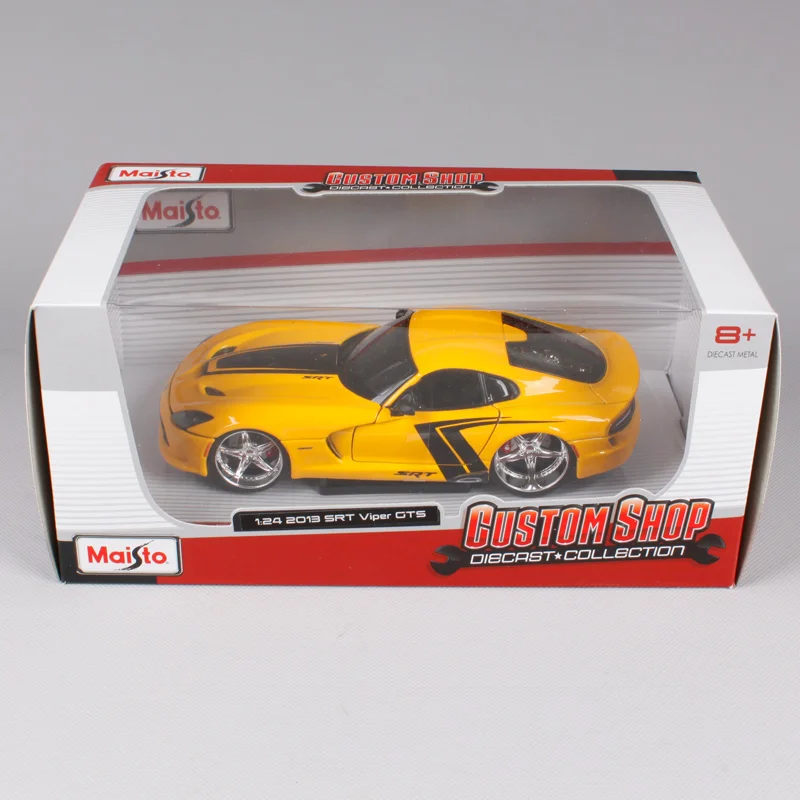 Автомобиль спортивный Maisto 1:24 Dodge 2013 SRT Viper GTS модель автомобиля под давлением новая