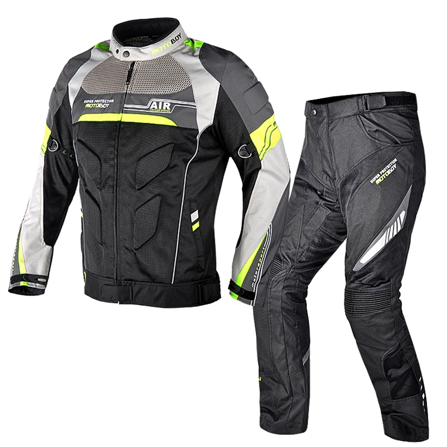 Бесплатная доставка 1 комплект мотоциклетная куртка и брюки Motoboy из сетчатого