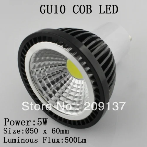 50 шт./лот 5 Вт E27 E14 GU10 GU5.3 COB Светодиодный прожектор лампа высокой мощности 85 265 в|high