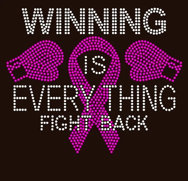 Бесплатная доставка Победитель это все сражение 2 перчатки Лента Рак груди