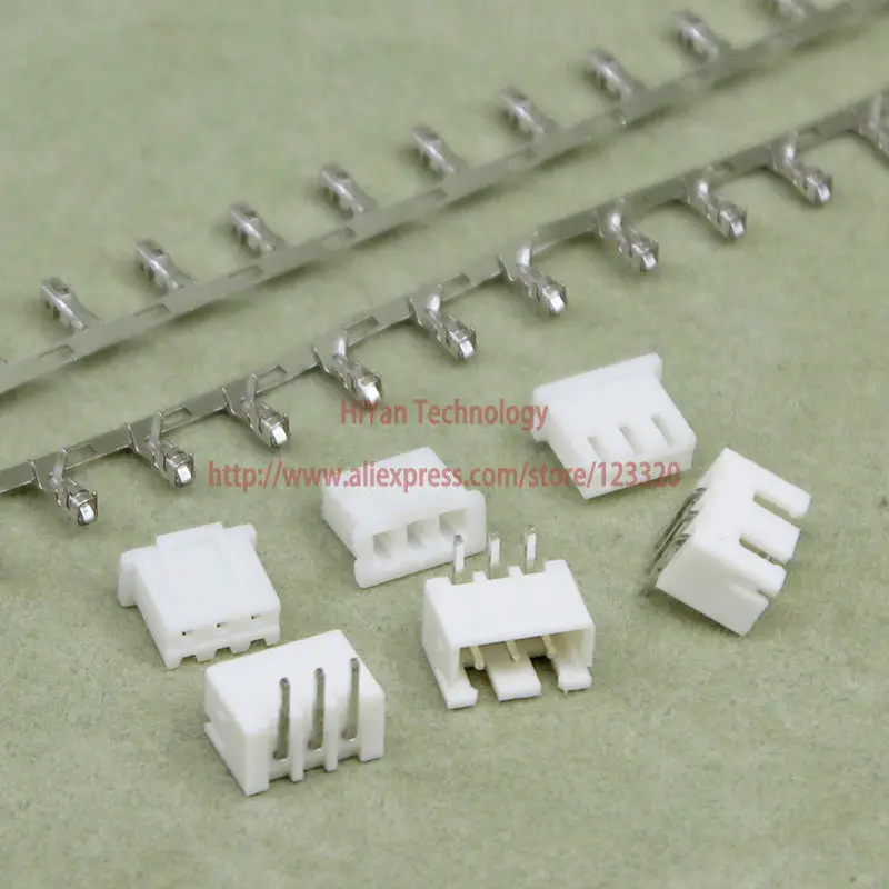 (100sets/lot) Connector XH2.54 3Pin 90degrees Pitch:2.54MM 0.1inch 3AW Pin Header + Terminal + Housing XH2.54-3P
