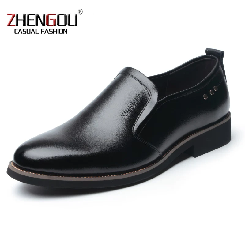 Zhengou 2018 офис Для мужчин итальянские классические туфли мужская повседневная