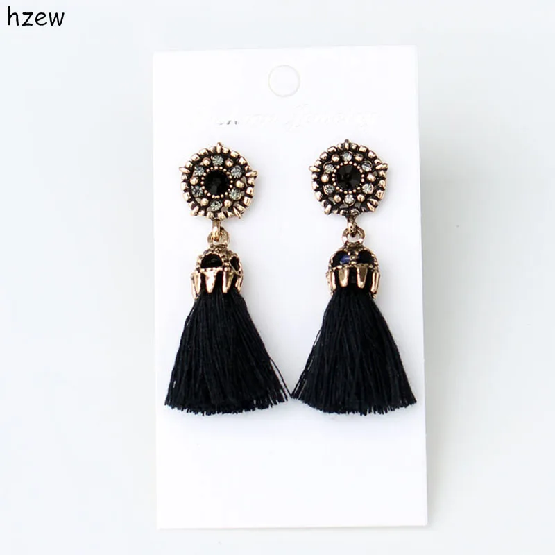 Женские серьги подвески с бахромой hzew|tassel dangle earring|dangling earrings for womendangle drop earings |