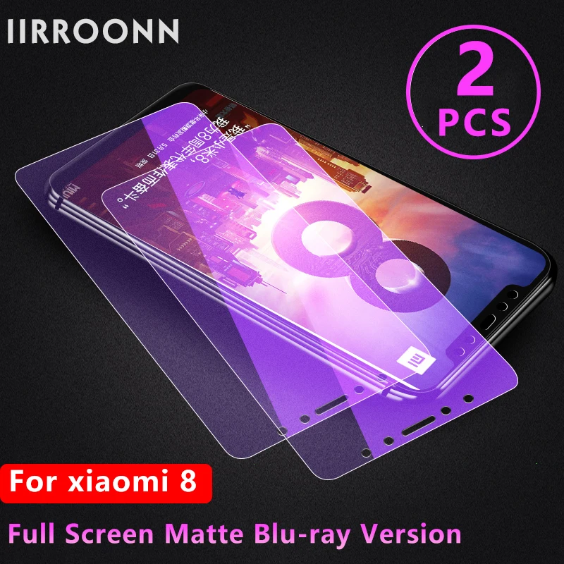 2 шт./лот закаленное матовое стекло IIRROONN для Xiaomi Mi 8 lite SE Защита экрана xiaomi 6D с