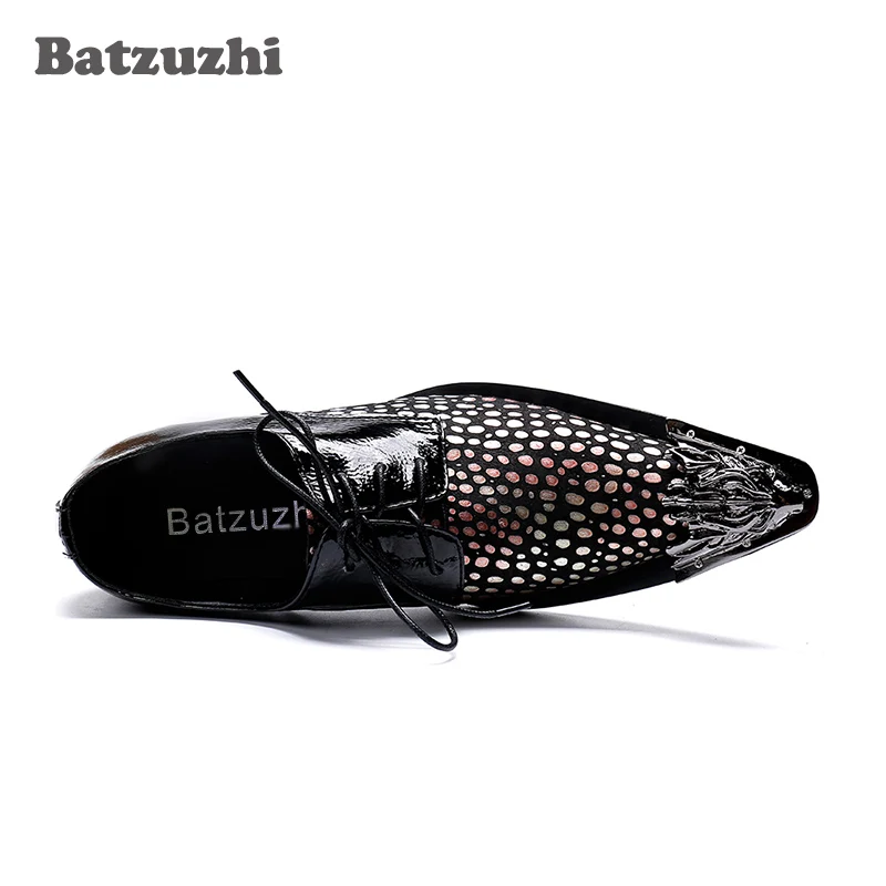 Batzuzhi Италия Тип кожаные туфли в деловом стиле для мужчин Заостренный с