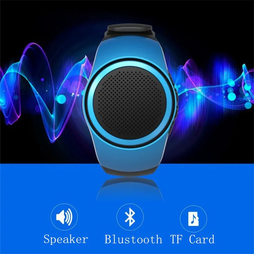 Bluetooth Smart часы Динамик мужчина и женщина Беспроводной мини Поддержка TF AUX для