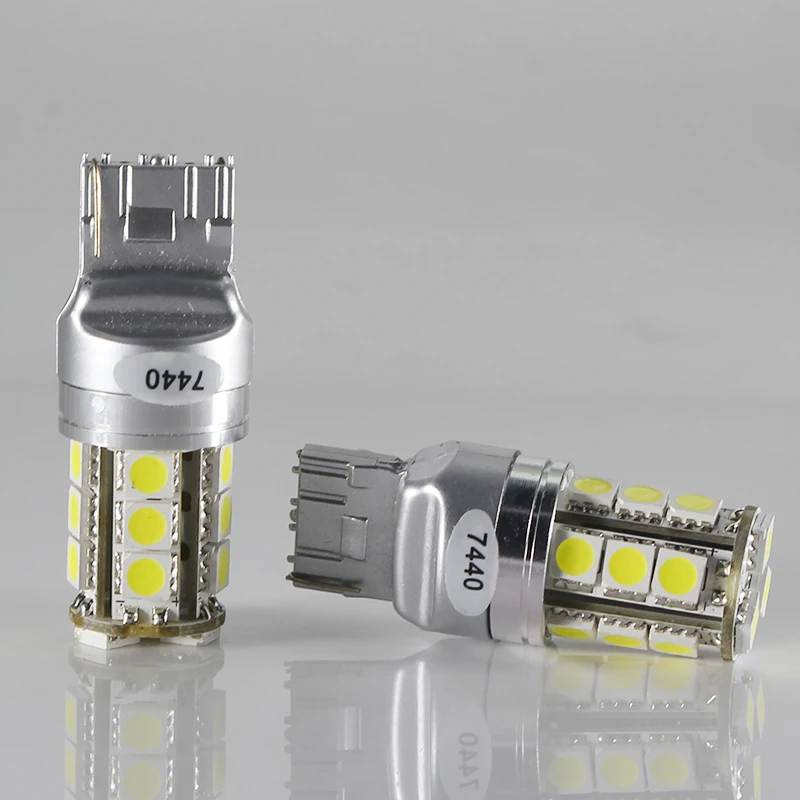 Joneaz 1x t20 w21/5 w 7440 7443 3W 12v 24v Автомобильные стоп сигналы Противотуманные фары дневные