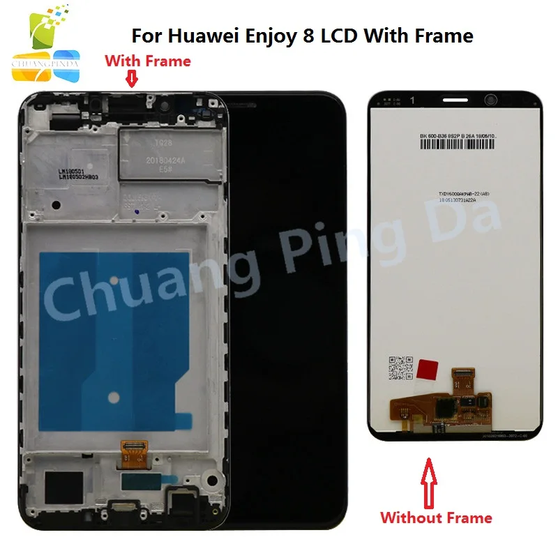 100% тест для Huawei Honor 7C ЖК дисплей с рамкой сенсорный экран дигитайзер в сборе