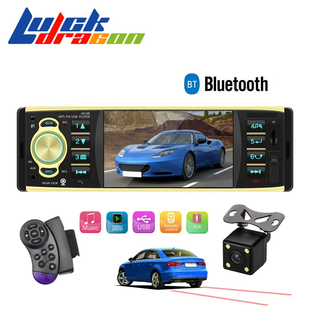 Автомагнитола 1 din 4019B FM радио авто аудио стерео Bluetooth Автомагнитола Поддержка камеры заднего вида рулевое колесо Contral