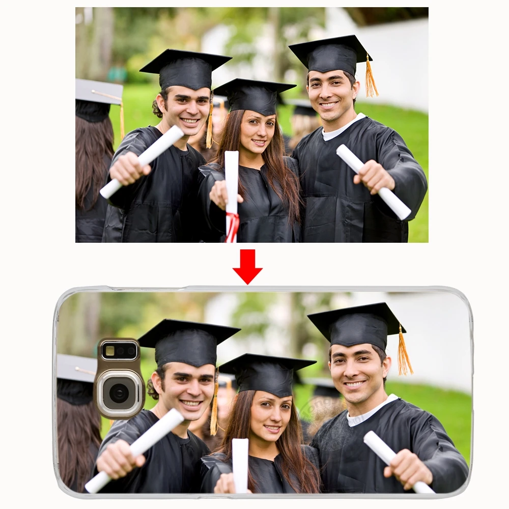 Пользовательские DIY Фото чехол для iphone X 10 4 4s 5 5s SE 5c 6 s 7 8 plus samsung galaxy S5 S6 S7 S8 S9 EDGE PLUS note