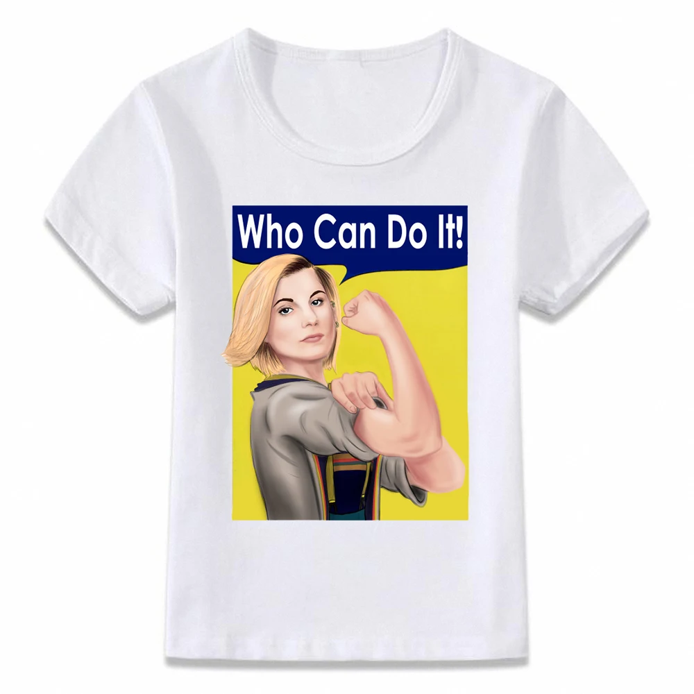 Детская одежда футболка первая женская с надписью Doctor We Can Do It Who Feminism для