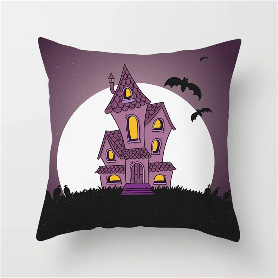 Pillow Cover G Tronzo/наволочка на Хэллоуин 45x45 см, вечерние наволочки для Счастливого Хэллоуина, вечерние наволочки с тыквенным черепом - Цвет: Pillow Cover G