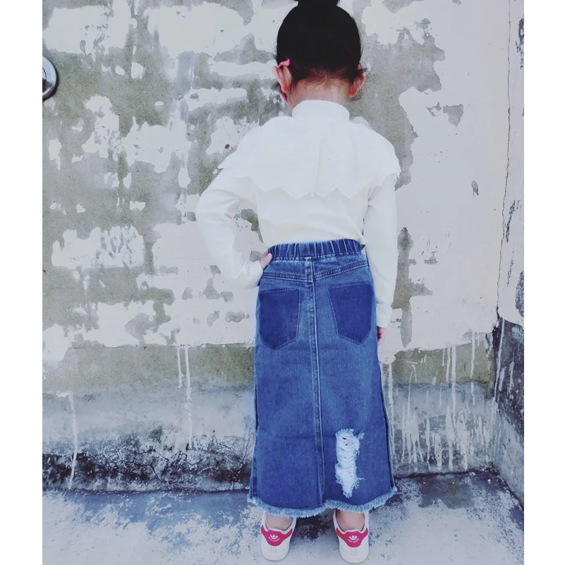 Мягкие джинсы ANKRT для маленьких девочек летние хлопковые в ковбойском стиле