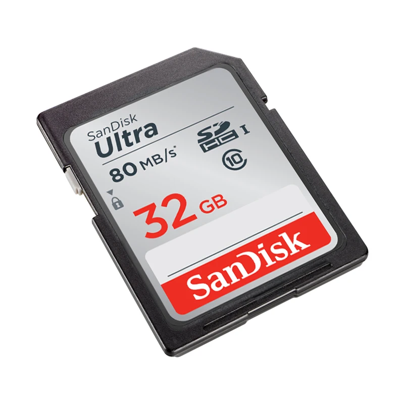 SanDisk SD Card 32gb SDHC HD Flash Memory Card Ultra Class 10 UHS-I Up to 80MB/s carte sd 32 gb for SLR Camera Audi Car SD Card