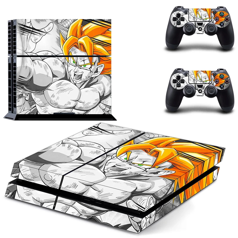 Наклейка на кожу DRAGON BALL Z ps4 Play Station 4 для Sony наклейки одна консоль и 2 контроллера