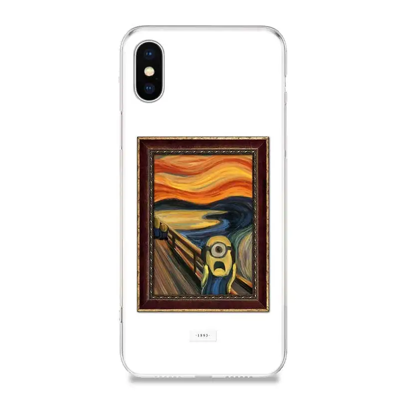 Роскошные Чехлы с изображением миньонов для телефона чехол iPhone 7 8 6 6S Plus X 10 Ten XS MAX XR