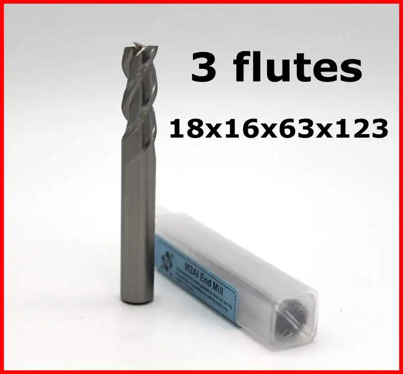 Фреза с 3 канавками 10 шт. 18x16x63x123 из быстрорежущей стали|cnc machine tools|milling cutter cnccutter cnc |