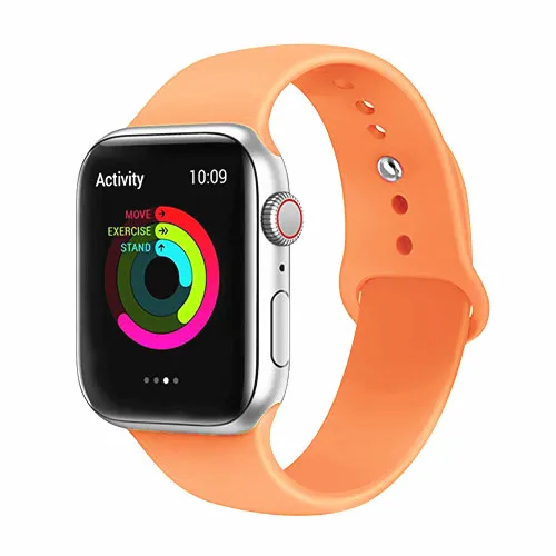 Papaya Ремешок для часов apple Watch 5 4 3 band - Цвет ремешка: Papaya