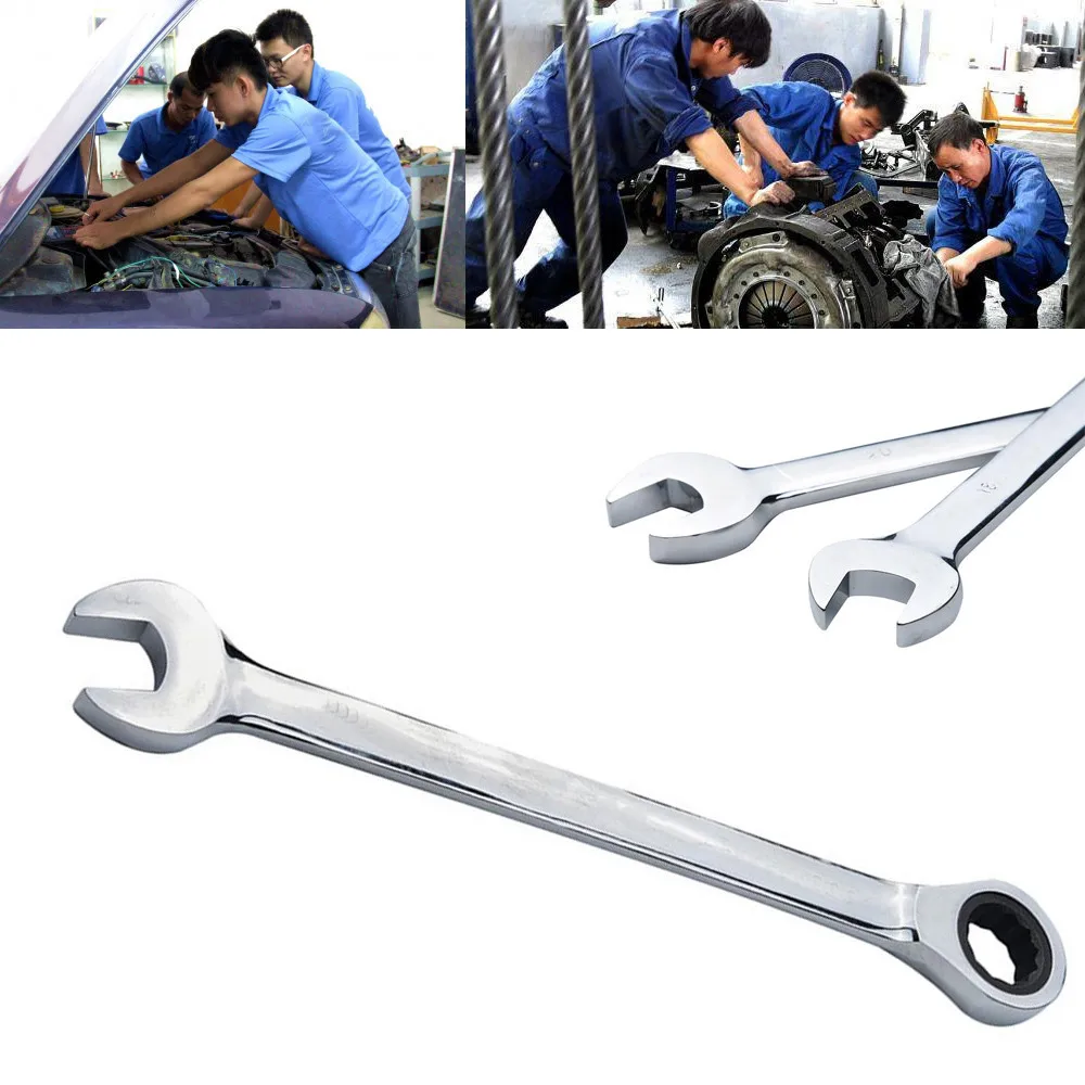 Набор метрических гаечных ключей с храповым механизмом зубчатое кольцо крутящий