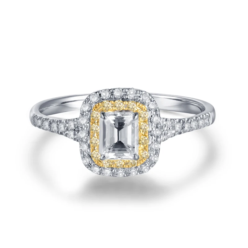 Роскошный дизайн обещанные ювелирные изделия однотонное Белое золото 14 карат