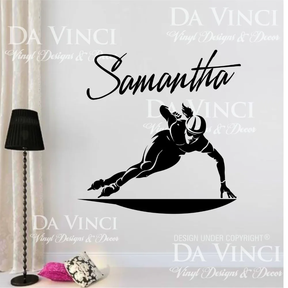 Виниловая наклейка для скоростного катания на коньках |