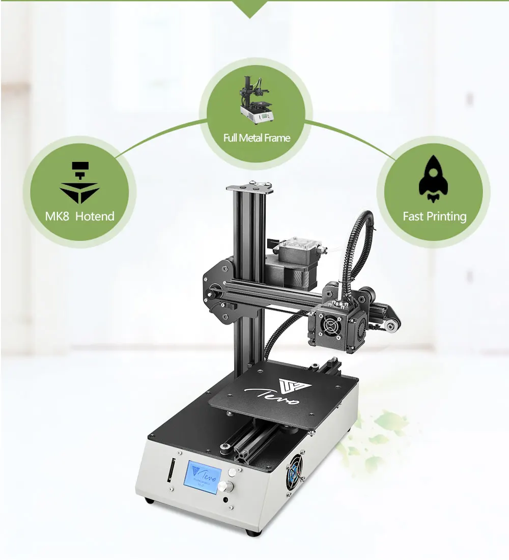 Бестселлер TEVO Michelangelo Tevo 3d принтер Полностью Собранный металлический Принтер