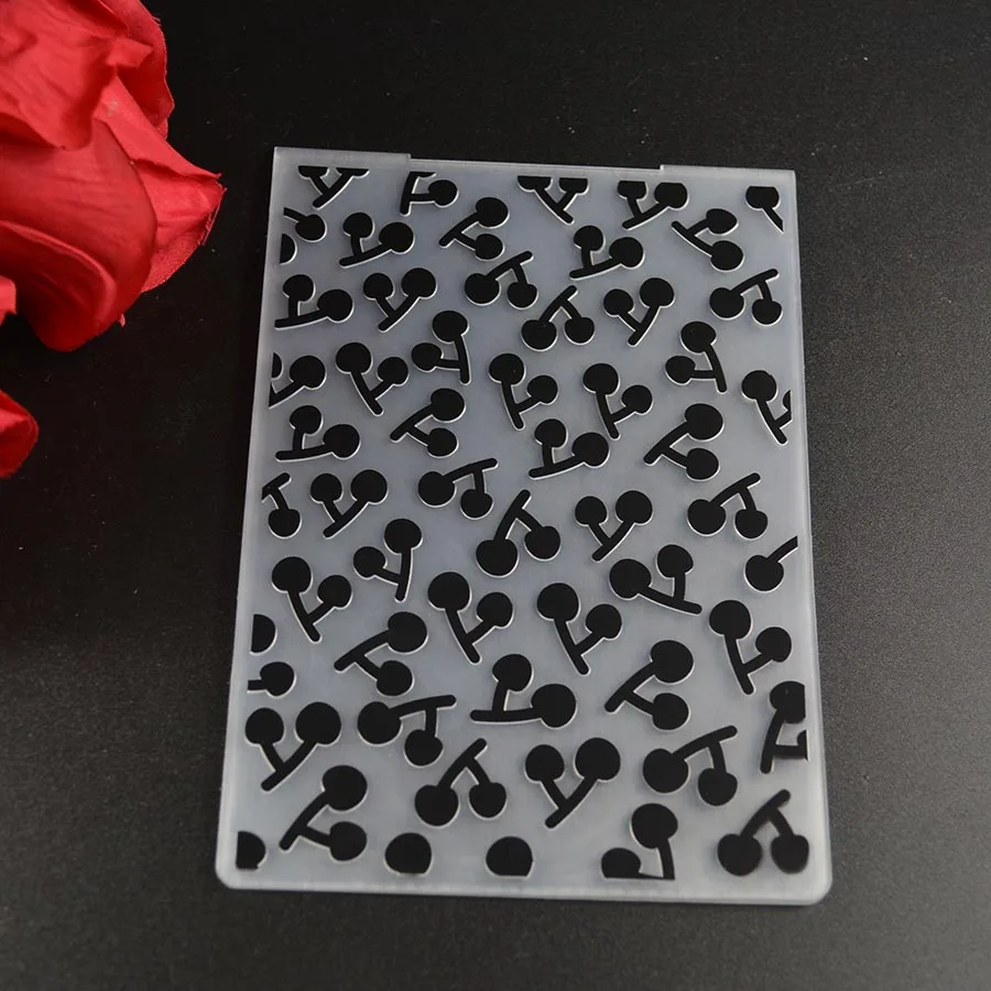 Вишневый пластик тиснение папка для карты делая стационарные бумажные ремесла