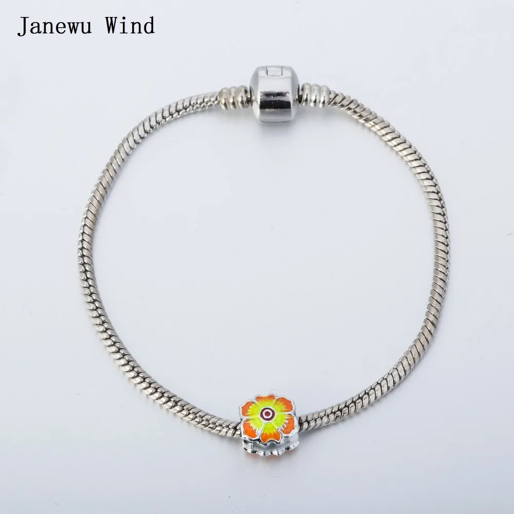 Браслет Подсолнух Janewu Wind Женский серебристый простой дизайн | Украшения и