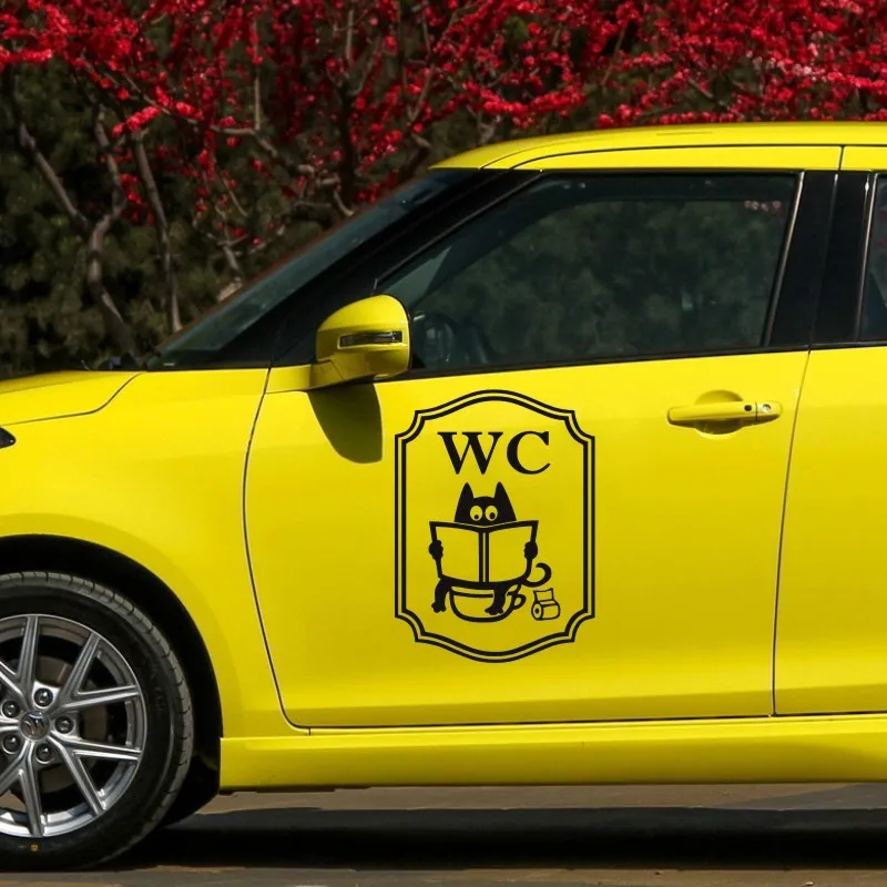 Cunymagos WC водонепроницаемый шкаф мультяшный Кот креативные автомобильные стикеры