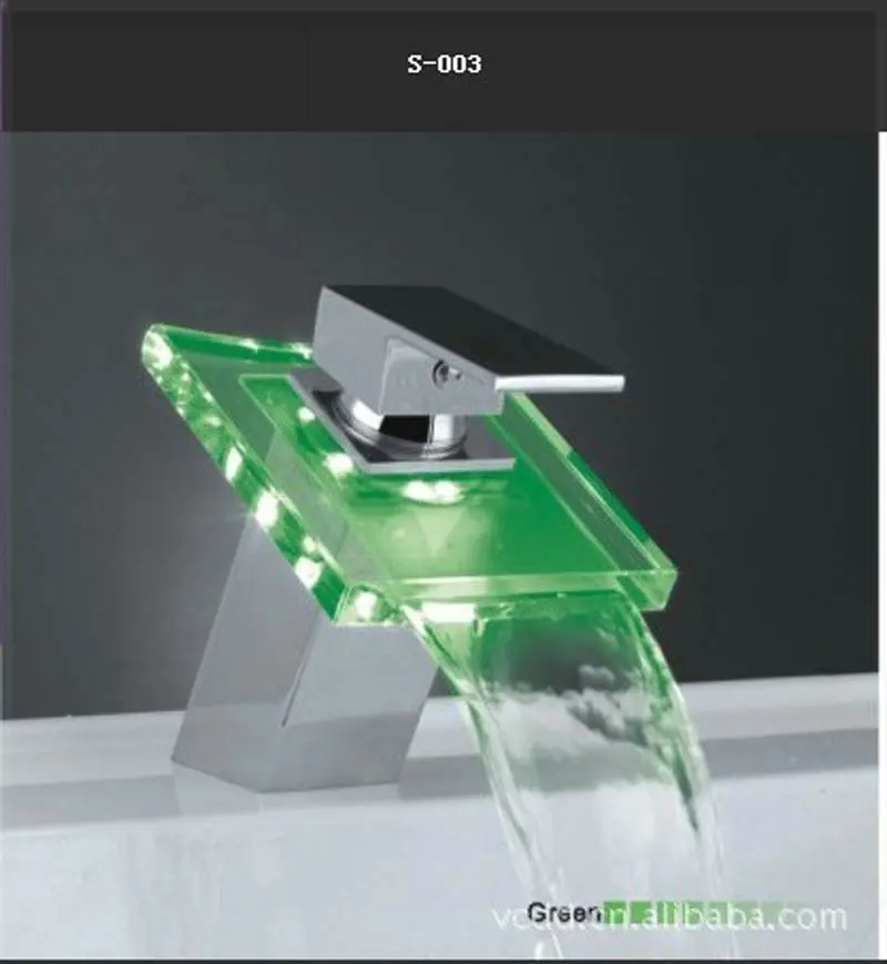 animal taps hot cold faucet temperature sensor 3 color LED basin faucets DLM1 | Обустройство дома