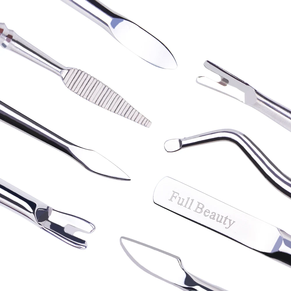 1 шт. инструменты для удаления кутикулы из нержавеющей стали омертвевшей кожи УФ