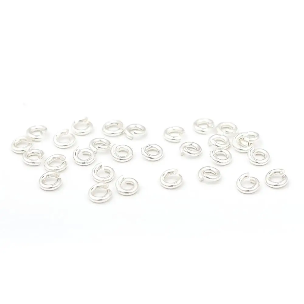 DoreenBeads 0 9 мм Стерлинговое Серебро открытый прыжок кольца фурнитура круглое