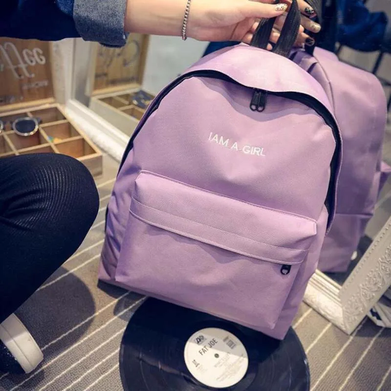 Zebella Simple Fashion Canvas Bag Female Korean Backpack For Women School Student Teenager Girl Mochila Escolar | Багаж и сумки