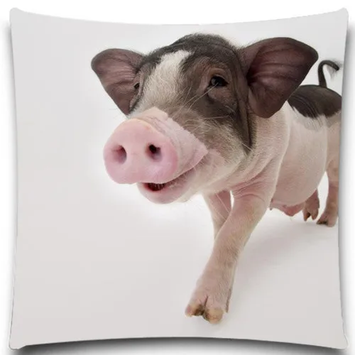 Чехол для подушки Pigs из хлопка и полиэстера с 2D принтом 5 размеров 9 стилей | Дом