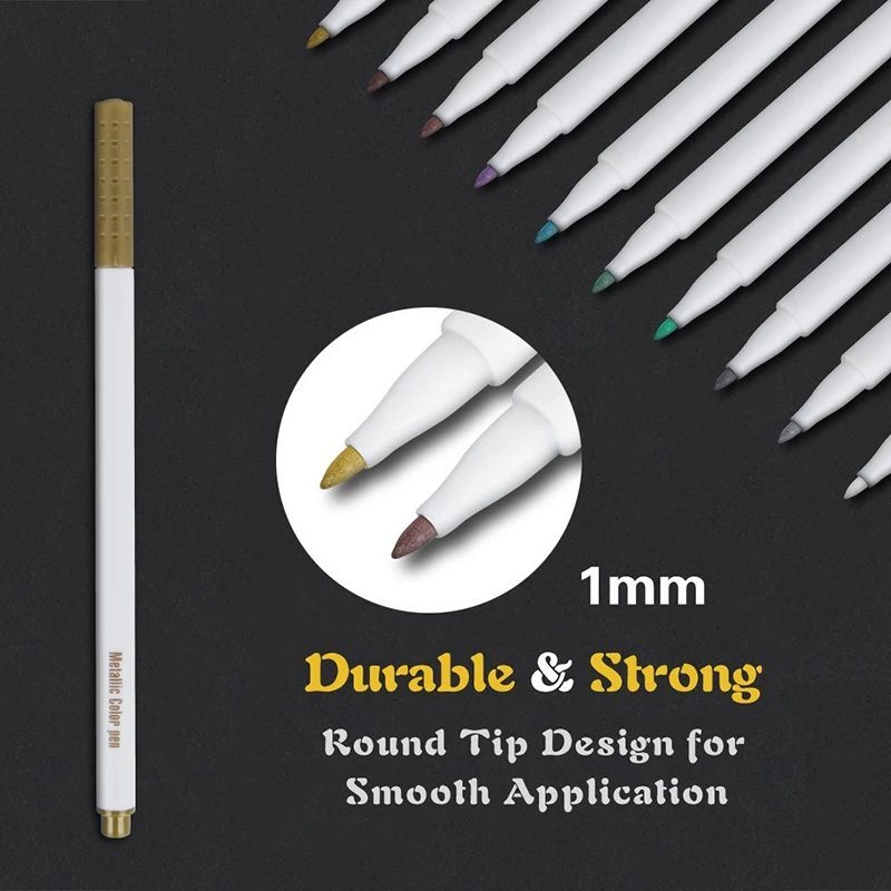 Металлические цветные чернила водные гелевые ручки художественные канцелярские