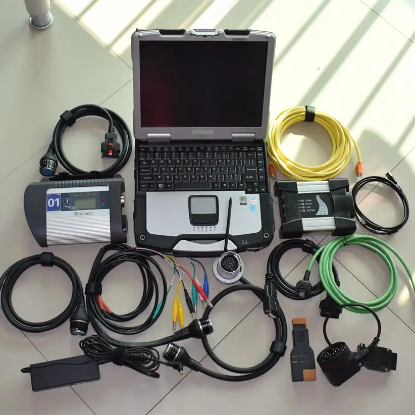 Mb star c4 с ноутбуком cf 30 toughbook 2019 04 в программное обеспечение hdd 1 ТБ для bmw icom next a2