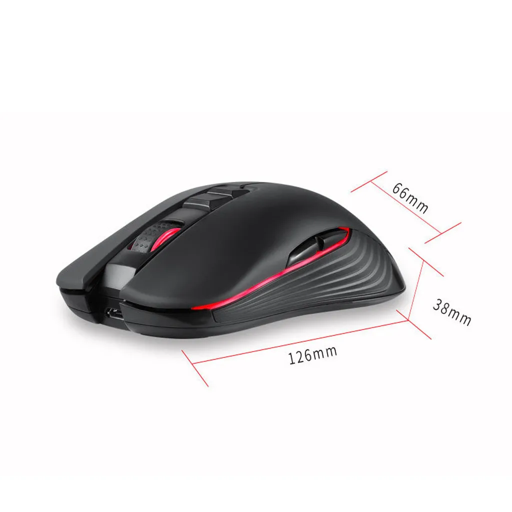 Перезаряжаемая Беспроводная игровая мышка VOBERRY M600 2,4G 7, компьютерная мышь для ноутбука, клавиатура, бесшумная Эргономика